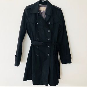 Black Banana Republic trench coat